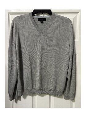 Express Gray Sweater Silk & Cashmere Blend Size M